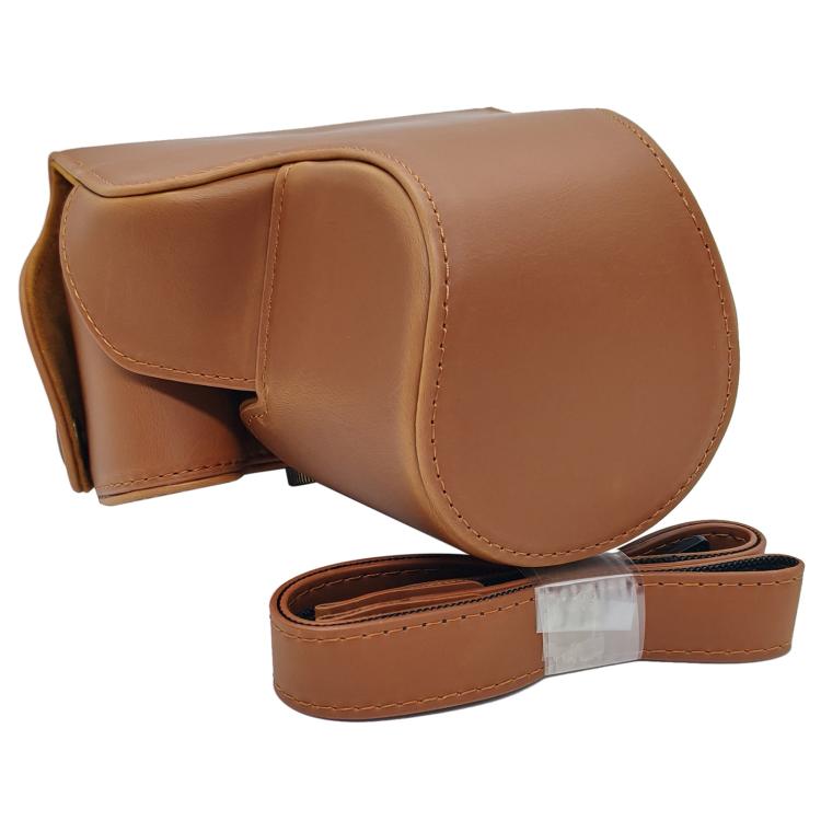 Full Body Vegan Leather Camera Case Bag with Strap — view 6