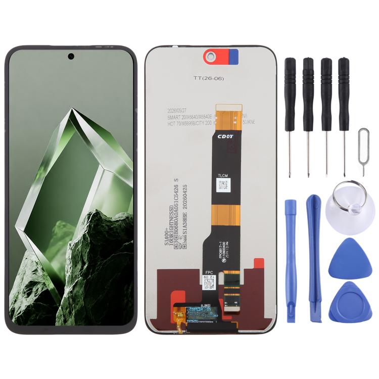 OEM LCD Screen with Digitizer Full Assembly — For Itel A200