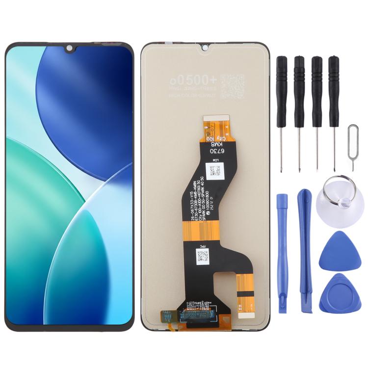 OEM LCD Screen with Digitizer Full Assembly — For Itel A50C