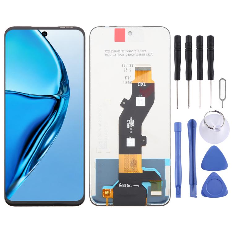 OEM LCD Screen with Digitizer Full Assembly — For itel S23+ 4G S681LN