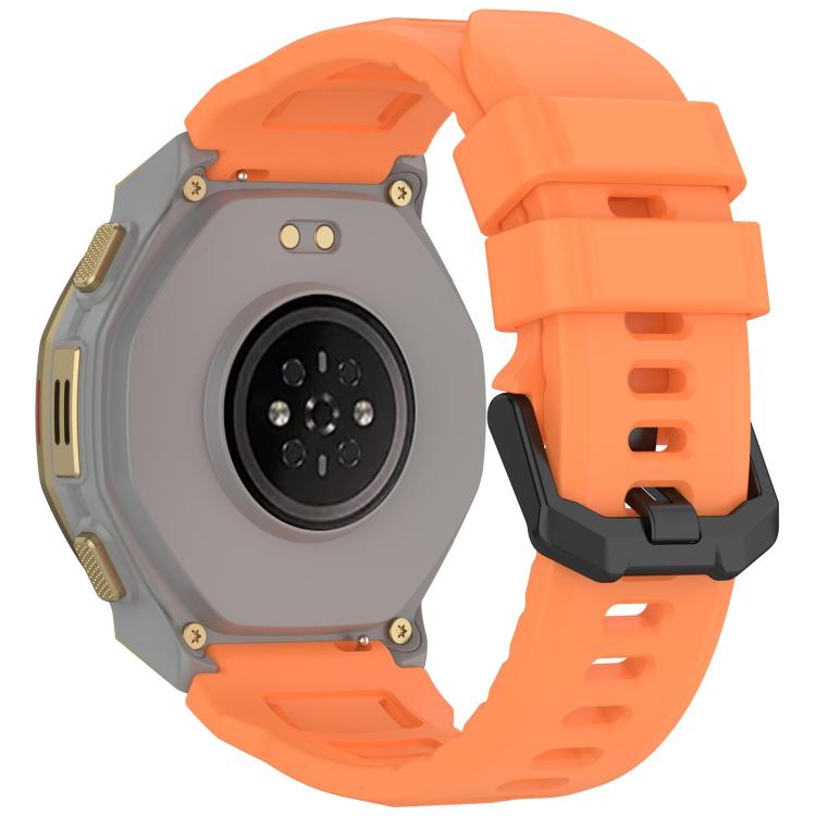 xDfind Solid Color Black Buckle Silicone Watch Band
