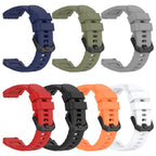 xDfind Solid Color Black Buckle Silicone Watch Band