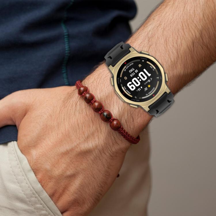 xDfind Solid Color Black Buckle Silicone Watch Band