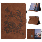 Butterfly Loves Flowers Embossed Leather Smart Tablet Case