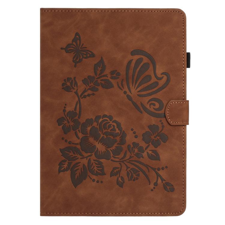 Butterfly Loves Flowers Embossed Leather Smart Tablet Case