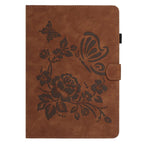 Butterfly Loves Flowers Embossed Leather Smart Tablet Case
