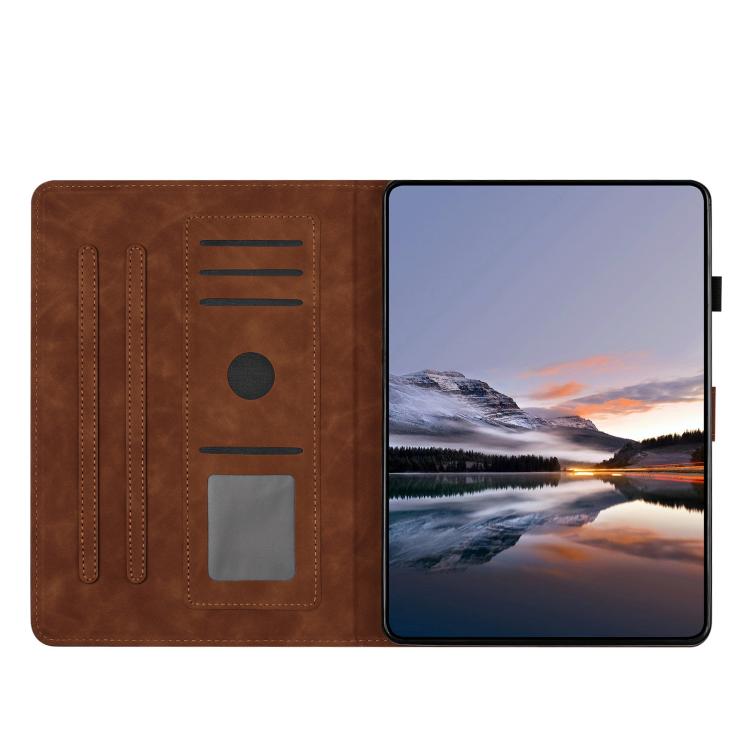 Butterfly Loves Flowers Embossed Leather Smart Tablet Case