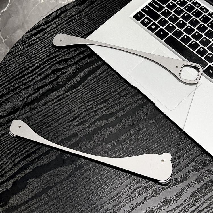 White Glazed Clear Acrylic Hybrid Metal Tablet Case