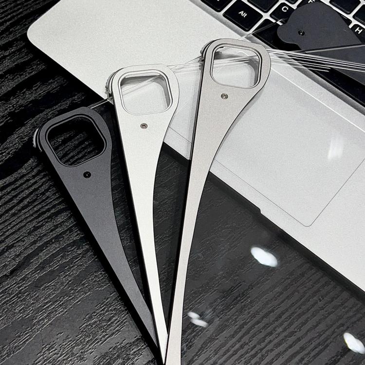 White Glazed Clear Acrylic Hybrid Metal Tablet Case