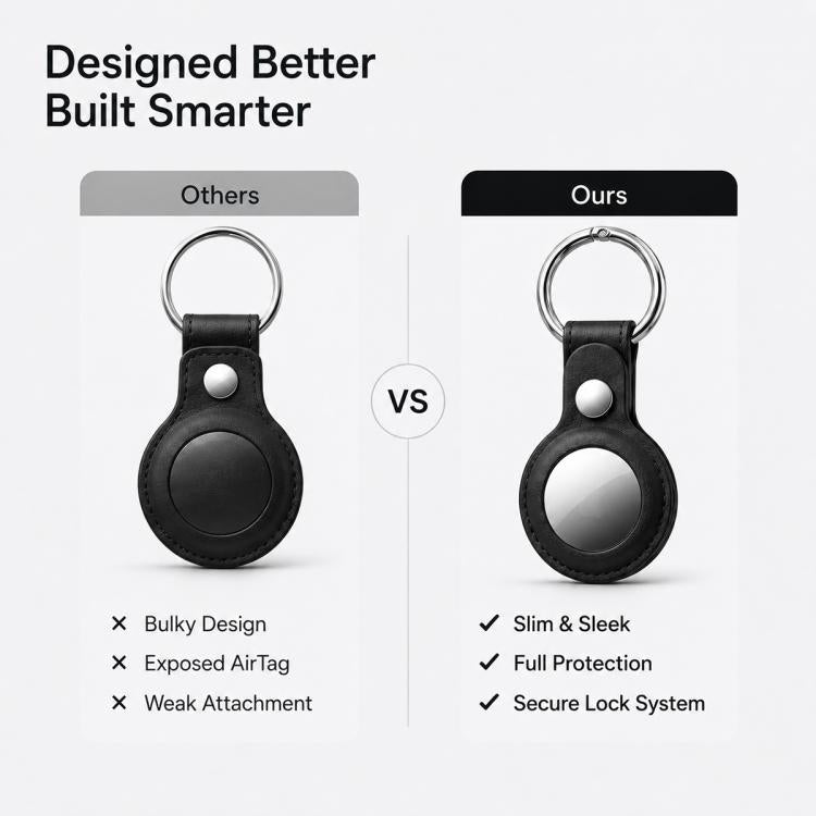 XDcase Vegan Leather Protective Case with Metal Ring