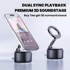 A5 Multifunctional Magnetic Phone Holder Bluetooth Speaker — Black