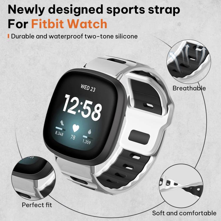 xDfind Flat-head Dual-color Silicone Watch Band