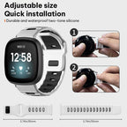 xDfind Flat-head Dual-color Silicone Watch Band