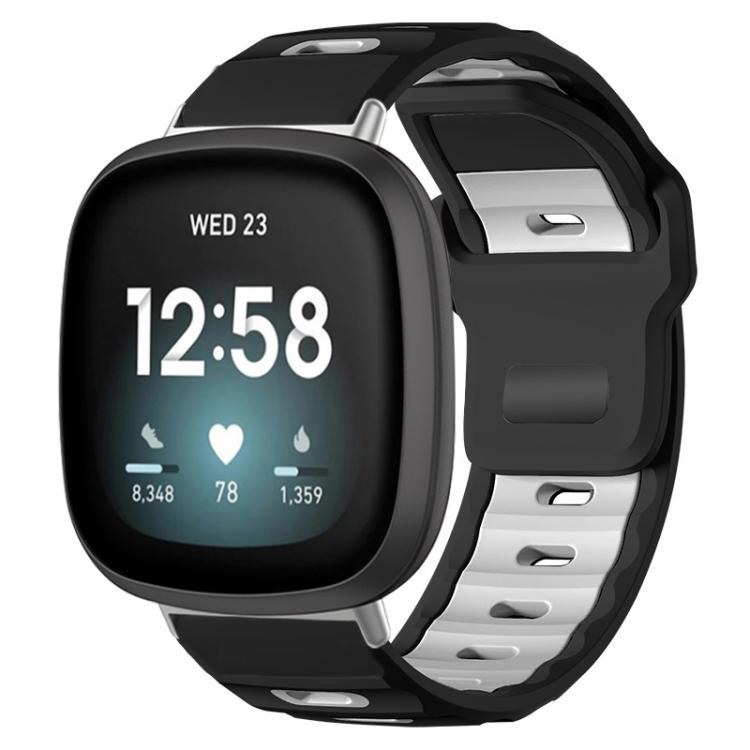 xDfind Flat-head Dual-color Silicone Watch Band — Orange+Black