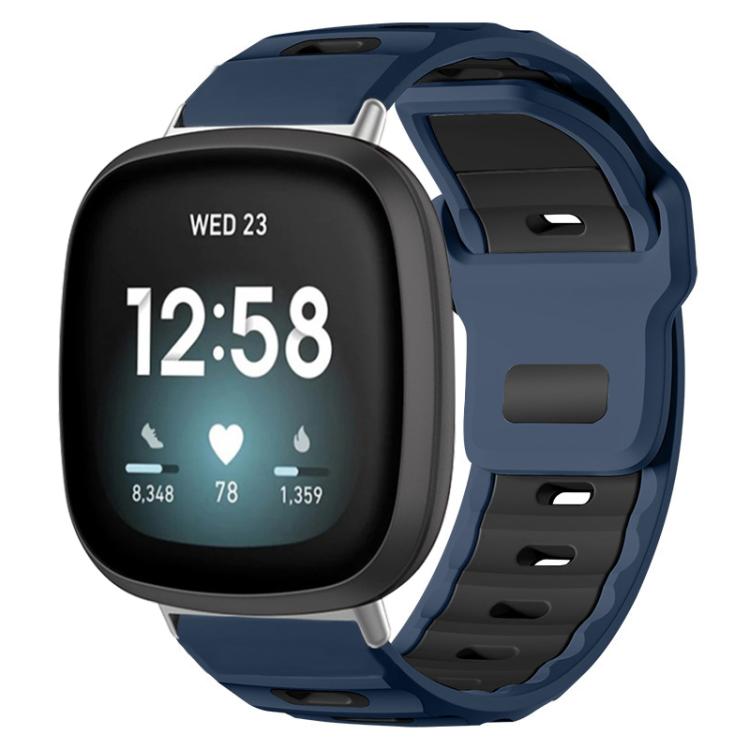xDfind Flat-head Dual-color Silicone Watch Band — Wilderness Green+Black