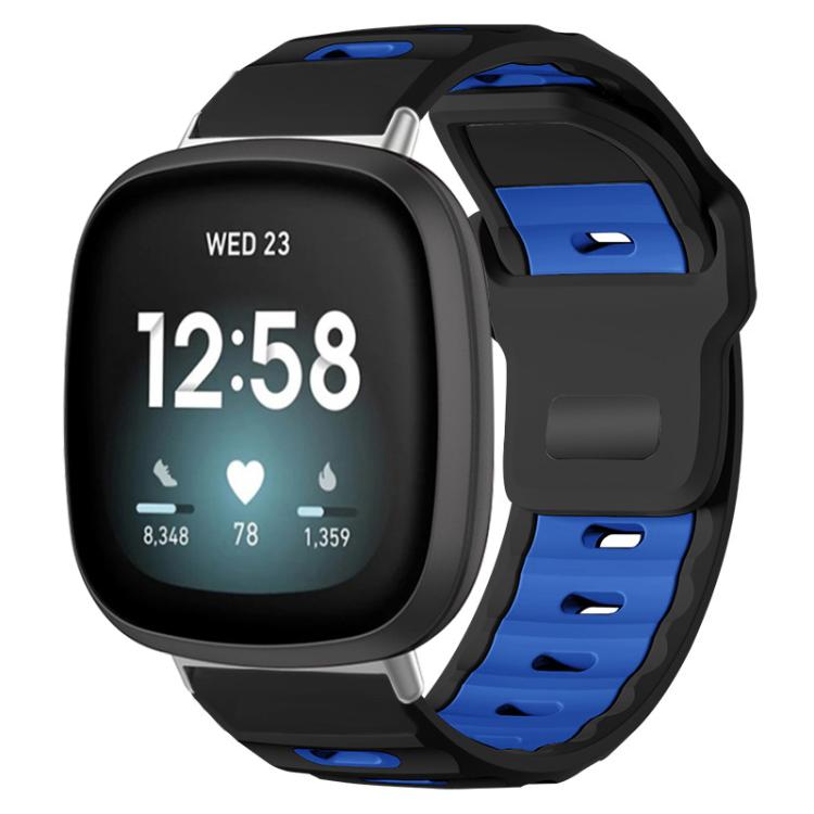 xDfind Flat-head Dual-color Silicone Watch Band — Black+Fluorescent Green