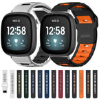 xDfind Flat-head Dual-color Silicone Watch Band