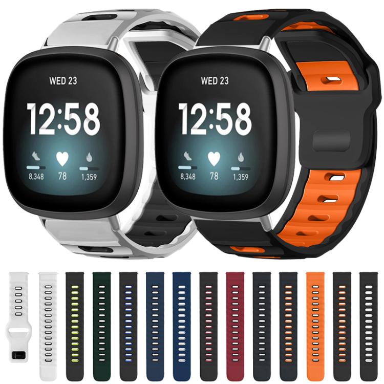 xDfind Flat-head Dual-color Silicone Watch Band