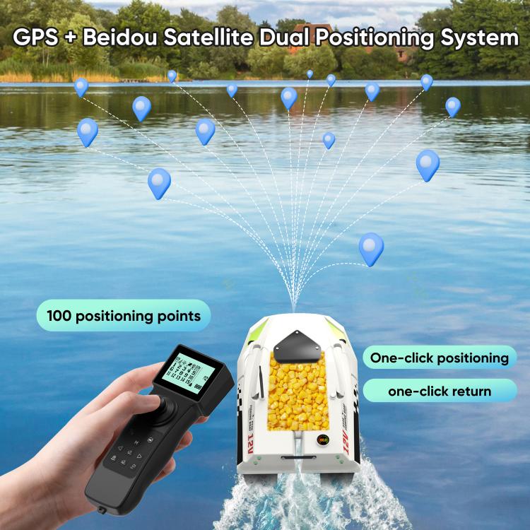 D50B GPS High Speed Smart Remote Control Fishing Bait Boat Support Dragging Net