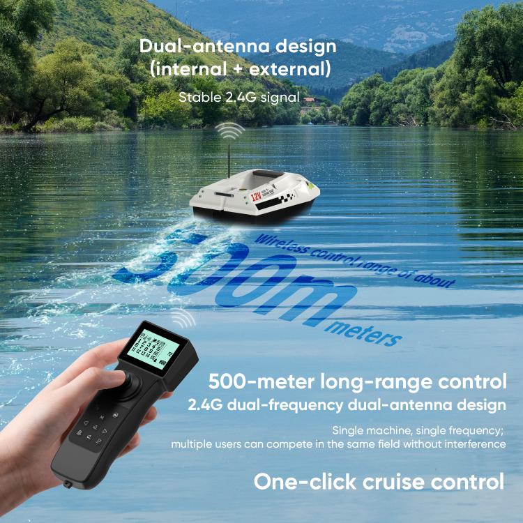 D50B GPS High Speed Smart Remote Control Fishing Bait Boat Support Dragging Net