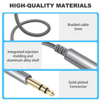 6.35mm 1/4 inch TRS Male to Female Stereo Extension Cable — view 9