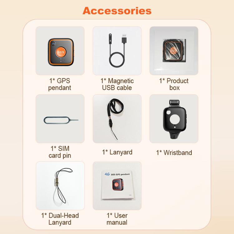 V28C 4G SOS GPS Pendant Location Tracker