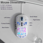 SOLAKAKA SM901 Hollow RGB Light Wired Gaming Mouse