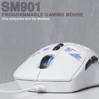 SOLAKAKA SM901 Hollow RGB Light Wired Gaming Mouse