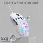 SOLAKAKA SM901 Hollow RGB Light Wired Gaming Mouse