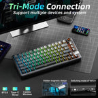 SOLAKAKA Ki75 Tri-mode RGB Side-Legend Wireless Mechanical Keyboard — view 4