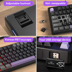LINGBAO K87 Tri-Mode Hot Swap Mechanical Keyboard — view 6