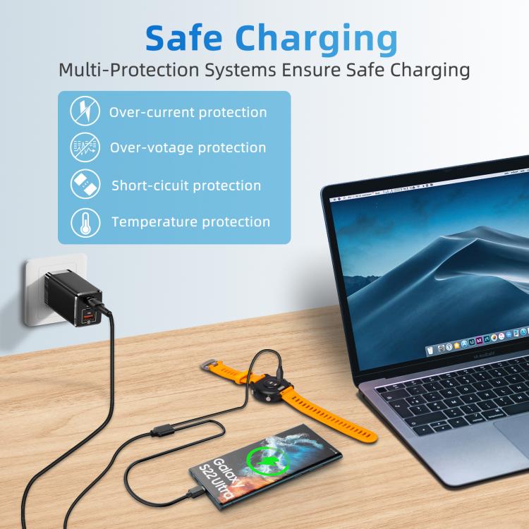 xDfind 2 in 1 USB to Type-C Charger Cable, Length: 1.2m
