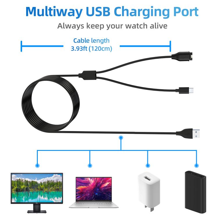 xDfind 2 in 1 USB to Type-C Charger Cable, Length: 1.2m