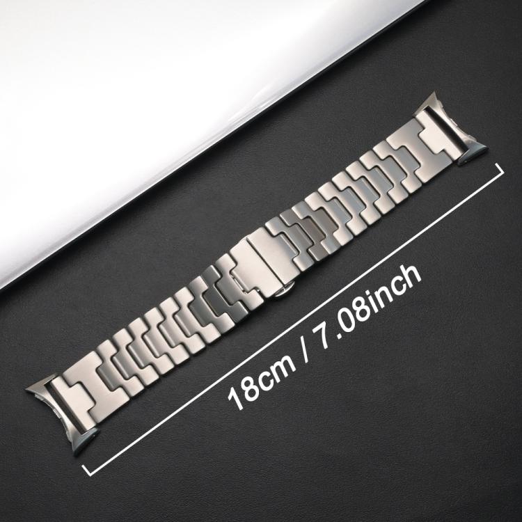 H-Shaped Butterfly Clasp Stainless Steel Watch Band