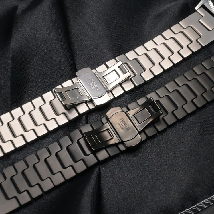 H-Shaped Butterfly Clasp Stainless Steel Watch Band