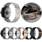 Split Design Iron Man Safety Buckle Titanium Alloy Watch Band