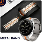 Split Design Iron Man Safety Buckle Titanium Alloy Watch Band
