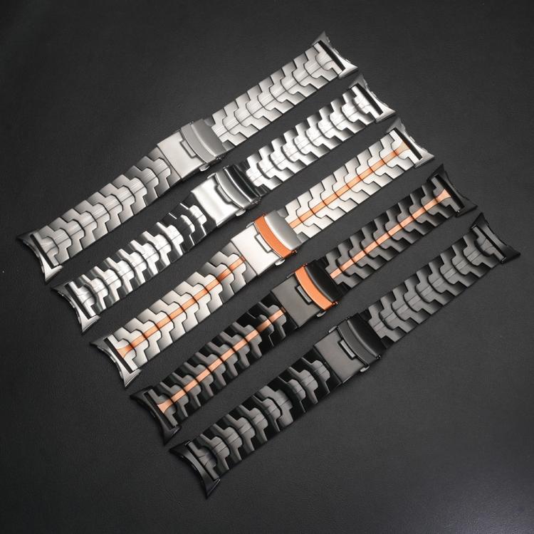 Split Design Iron Man Safety Buckle Titanium Alloy Watch Band