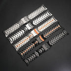 Split Design Iron Man Safety Buckle Titanium Alloy Watch Band