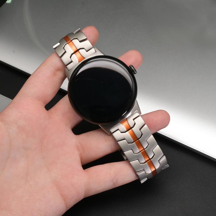 Split Design Iron Man Safety Buckle Titanium Alloy Watch Band