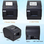 Xprinter XP-236BL 58mm USB+Ethernet Port Computer Version Thermal Barcode Label Printer — view 12