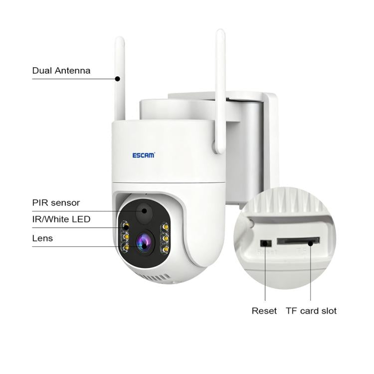 ESCAM QFS71 4G 3MP IP66 Wireless Security Camera System with Solar Panel — view 5