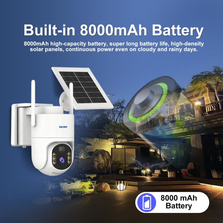 ESCAM QFS71 4G 3MP IP66 Wireless Security Camera System with Solar Panel — view 10
