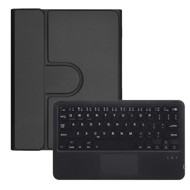 360-degree Rotation Bluetooth Keyboard Leather Tablet Case with Touchpad