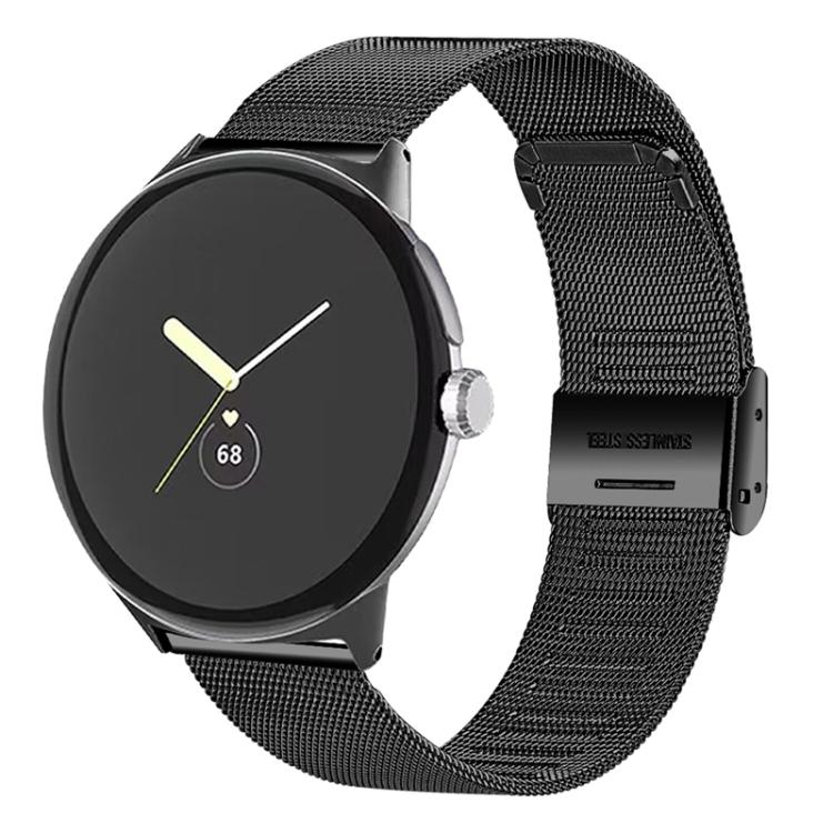 Milan Buckle Fine Mesh Metal Watch Band