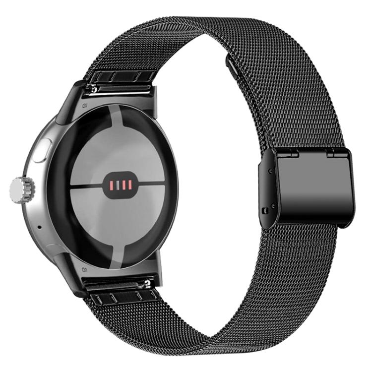 Milan Buckle Fine Mesh Metal Watch Band