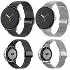 Milan Buckle Fine Mesh Metal Watch Band