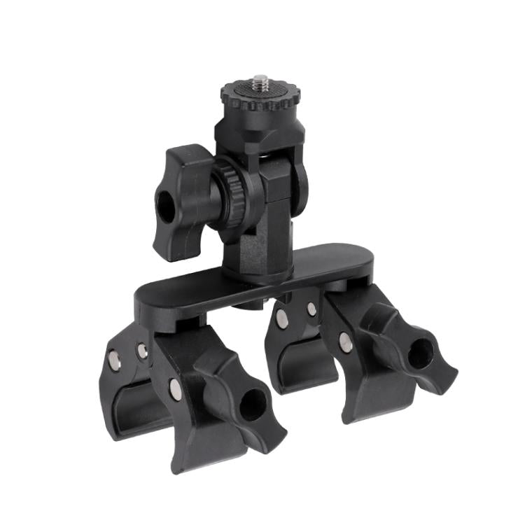 Universal Action Camera Bicycle Handlebar Double-Crab Clamp