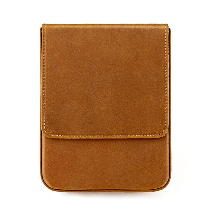 Crazy Horse Leather Pull Out Fountain Pen Cap — Green