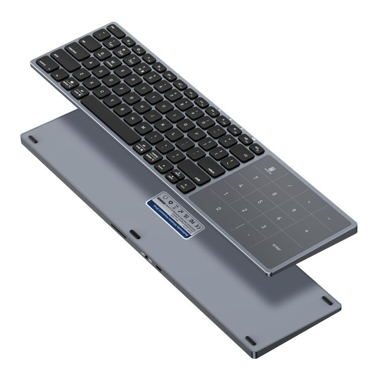 DUX DUCIS LK Pro Series Universal Dual-Mode Aluminum Alloy Wireless Keyboard With Touch Digital Panel